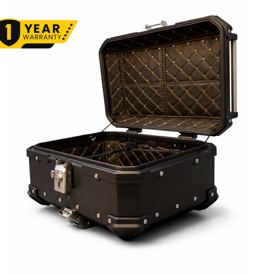TAANC Urban Swift Top Box – Stealth Black | 22L Compact WP Motorcycle Storage Box for Daily Use