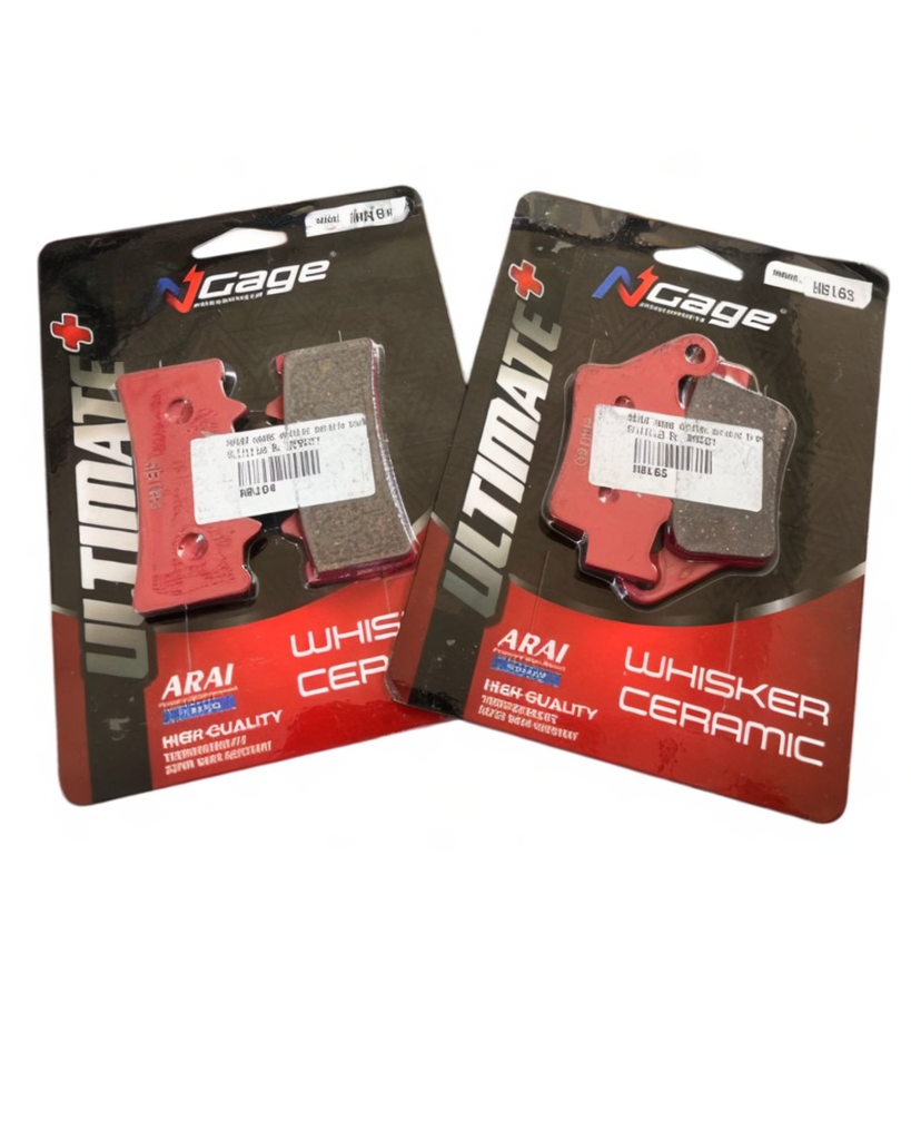 TVS - BMW (310 R /GS/ RR ) |front and rear whisker ceramic Ultimate + brake pads | NGAGE POWERPARTS - COMBO