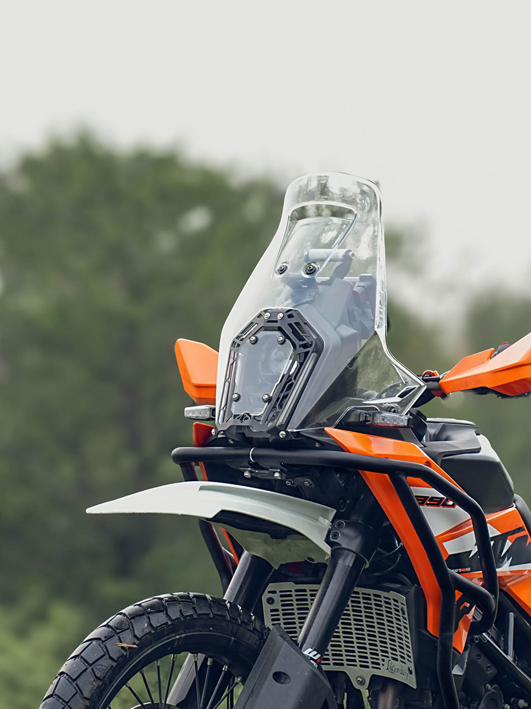 Legundary KTM ADV 390 2025 Model Oculus Headlight Shield-Acrylic-Yellow/White