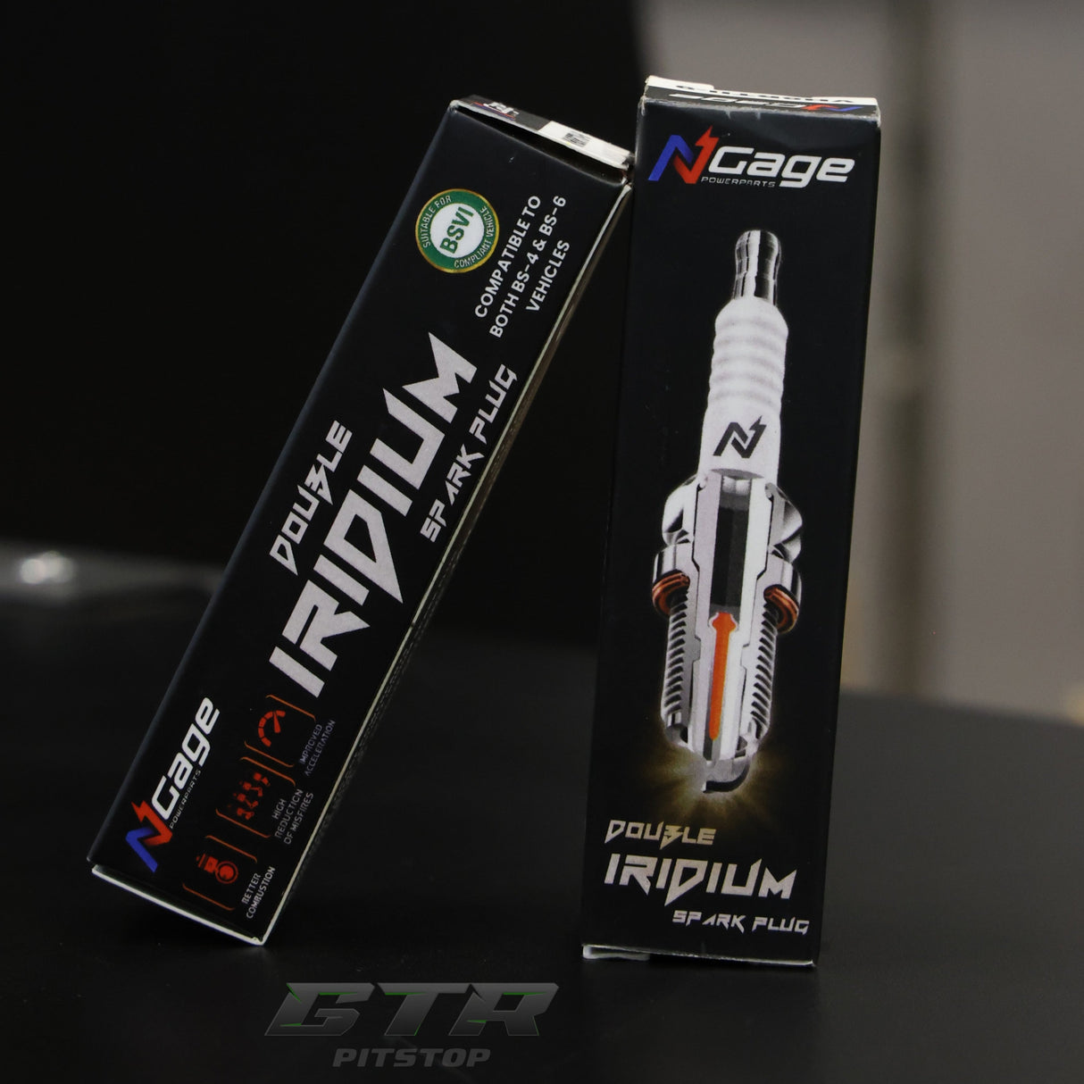 NGage Powerparts Double Iridium Spark Plugs for Royal Enfield Himalayan 450 - BN8RTIIA-9