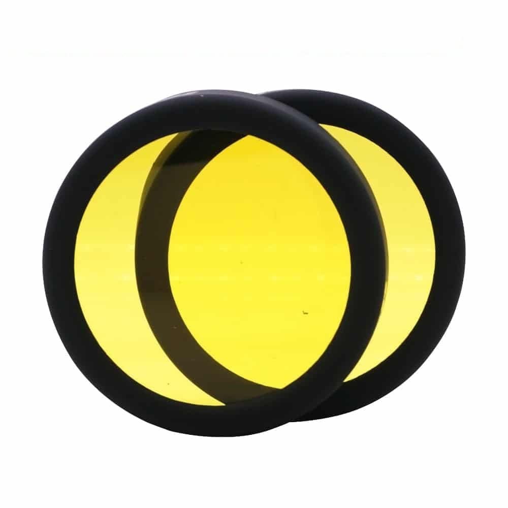 HJG Fog Light Lens Cover /Cap – Yellow ( Round ) - pack of 2
