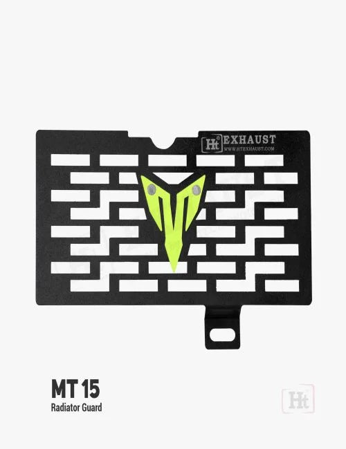 MT 15 Radiator guard with neon color YAMAHA MT logo – RD 907 / Ht exhaust