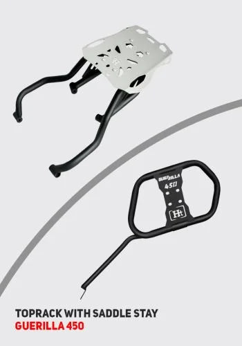 TOPRACK WITH SADDLE STAY FOR GUERRILLA 450 SB 1027 | HT EXHAUST