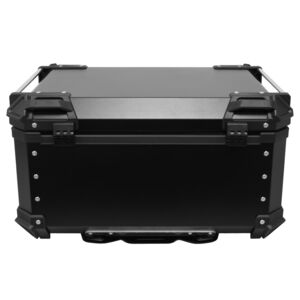 LGP 80 litres | aluminium alloy top box | Waterproof | BLACK X TYPE ( fits all motorcycles ) Free seat rest