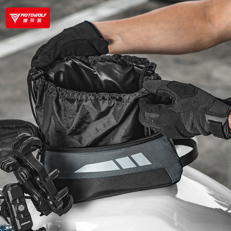 MOTOWOLF MB1 | Waterproof | fuel tank bag | 4.5 litre | Magnetic | Anti Slip | Comaptible for Iron tank for all motorcycle