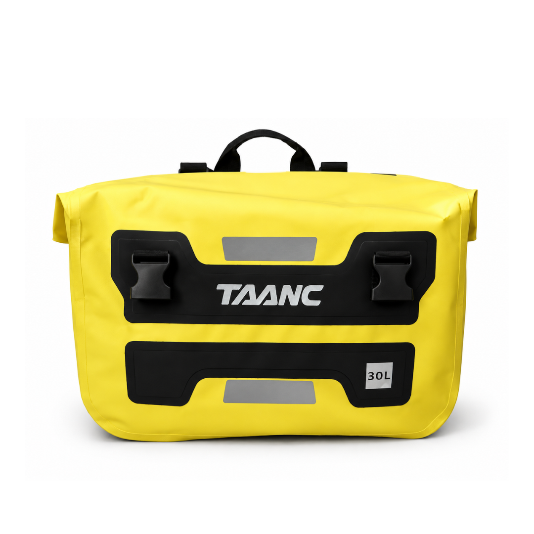 TAANC Terra Series Waterproof Motorcycle Saddle Bags 30L x 2 – Adventure Touring Side Luggage Bags – Yellow