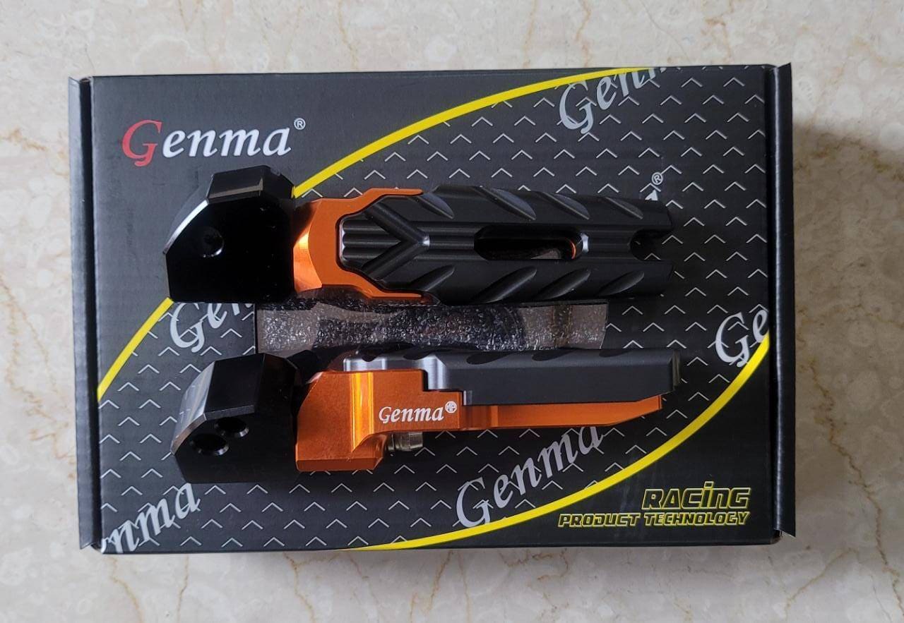 YAMAHA AEROX ACCESSORIES INDIA YAMAHA AEROX REAR FOOTREST SET CNC GENMA