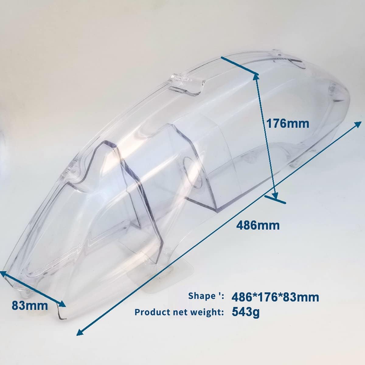 Yamaha Aerox 155 | Premium quality | Panel Guard Protector | ( Air Filter Cover ) - Clear