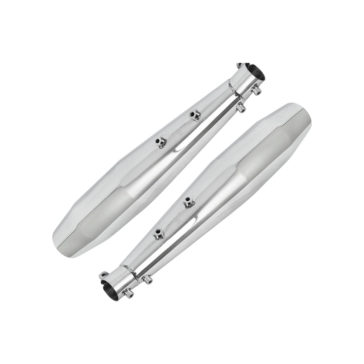 RE Interceptor 650 /GT 650 | SILVER STALLION | DYNO High Performance Exhaust System | Silver Glossy finish | Twin, SS304 - LIFE TIME WARRANTY