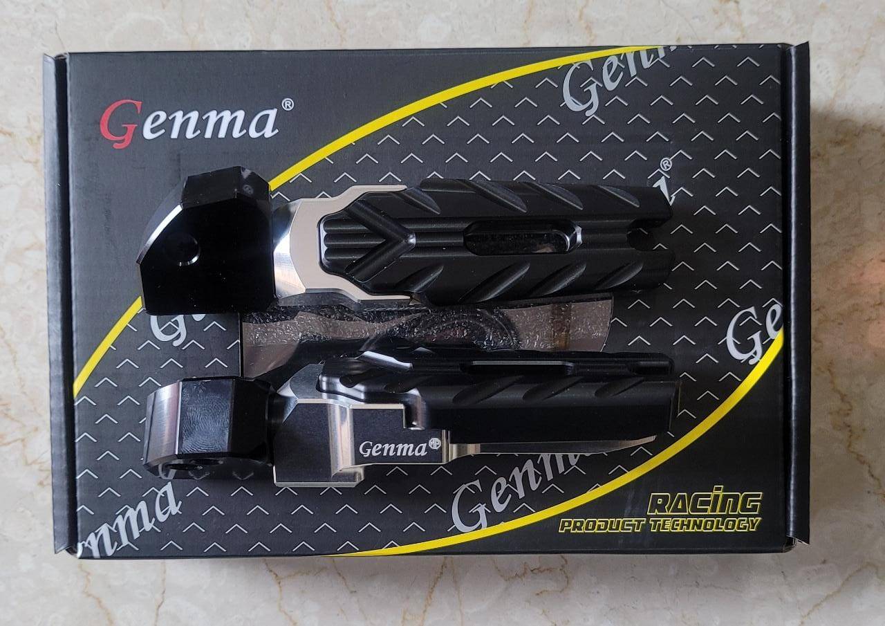 YAMAHA AEROX ACCESSORIES INDIA YAMAHA AEROX REAR FOOTREST SET CNC GENMA