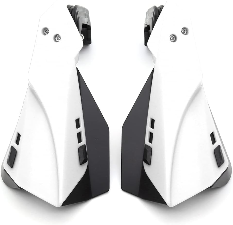 MX Handguard for Dirt Bike, Handlebar Hand Guard (Universal for Bike) White 78 22mm Motorcycle Handguards Protector