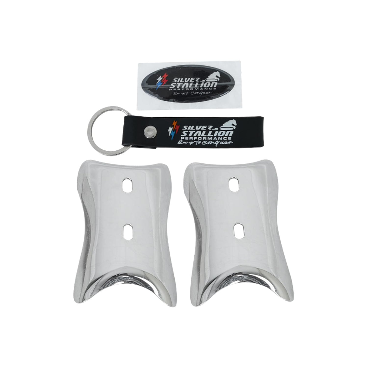 RE Interceptor 650 /GT 650 | SILVER STALLION | DYNO High Performance Exhaust System | Silver Glossy finish | Twin, SS304 - LIFE TIME WARRANTY