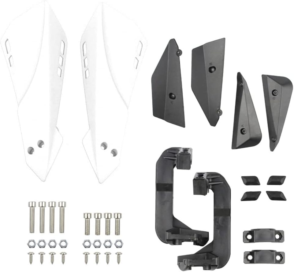 MX Handguard for Dirt Bike, Handlebar Hand Guard (Universal for Bike) White 78 22mm Motorcycle Handguards Protector