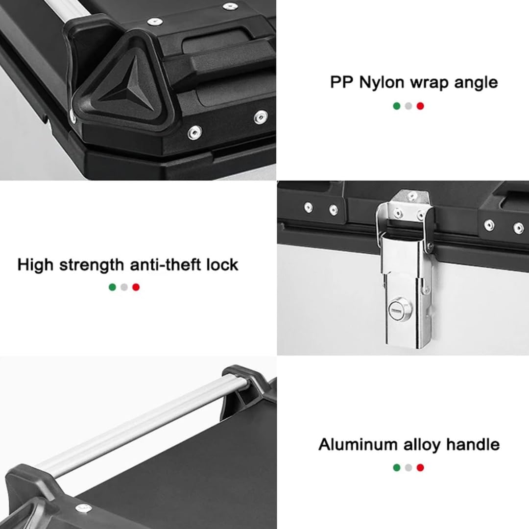 LGP 45LTRS TOP BOX WITH HAND REST/ SUPPORT BLACK PREMIUM - UNIVERSAL
