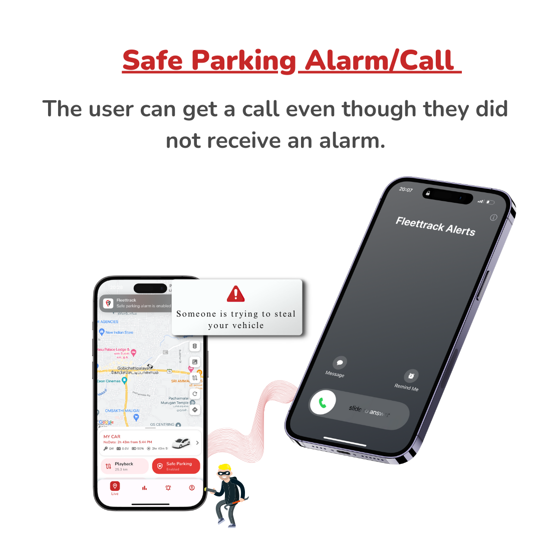 Fleettrack - Wired Hidden GPS Tracker (Live Location + Engine ON/Off Alerts) for Car, Bike, EV, Scooty, Truck, Bus | Anti-Theft | Towing Alerts | 12 Months SIM Data