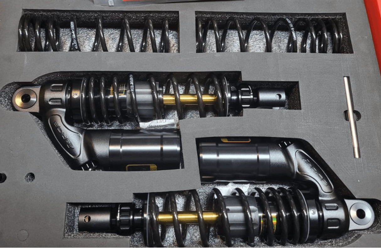 RCB VD SERIES SUSPENSION REAR SHOCK ABSORBER FOR AEROX BLACK GOLDEN 01A0164Z