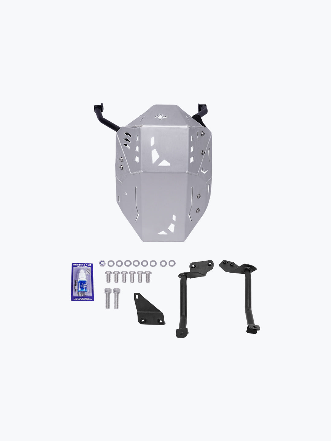 LCB Kawasaki Versys 650 Vambrace Bash Plate Silver