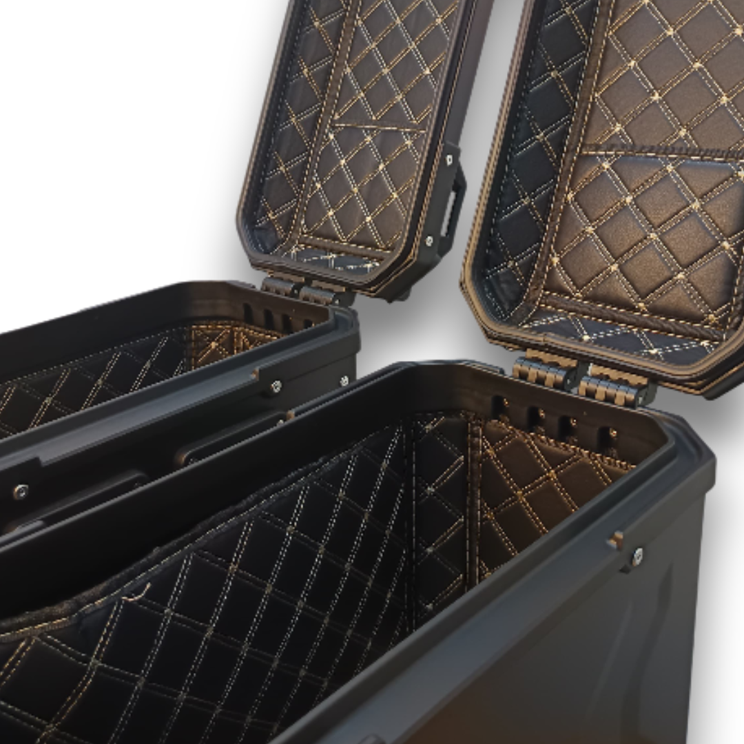 TAANC Nomad Twin Panniers – Stealth Black | 36L Aluminium Side Boxes for All Motorcycles