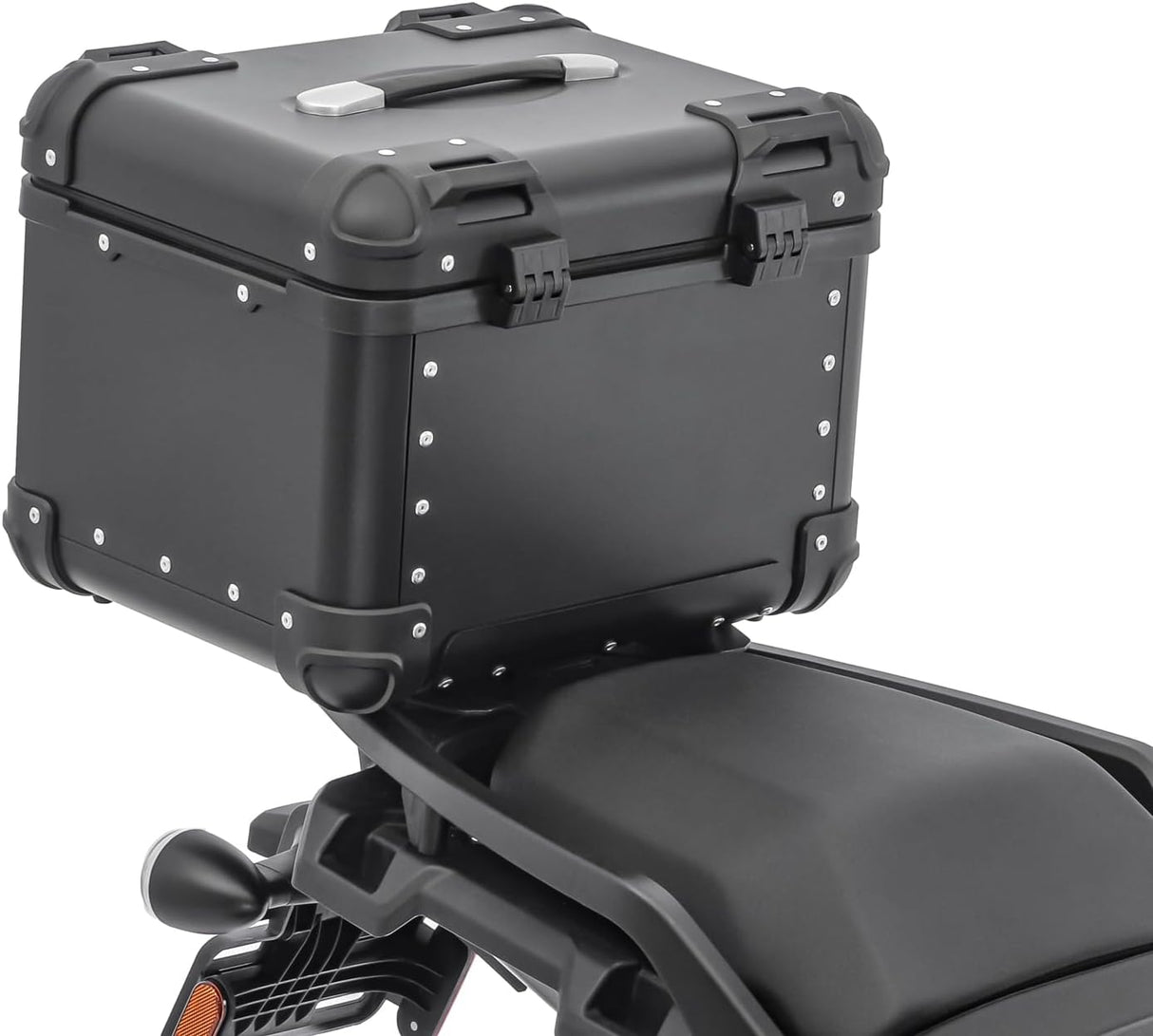 TAANC Urban Arc Top Box – Stealth Black | 45L Aluminium WP Motorcycle Storage Box with Rounded Design