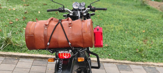 66Bhp duffle leather bag - Moto Modz