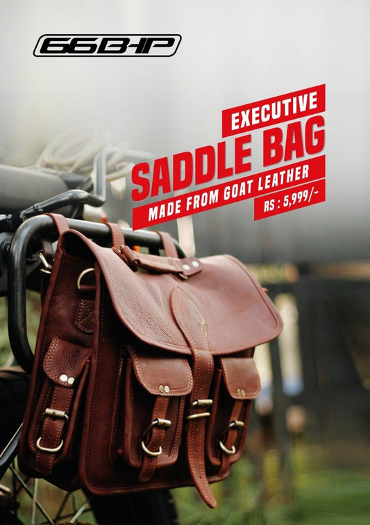 66BHP Executive leather Saddle bag - Moto Modz