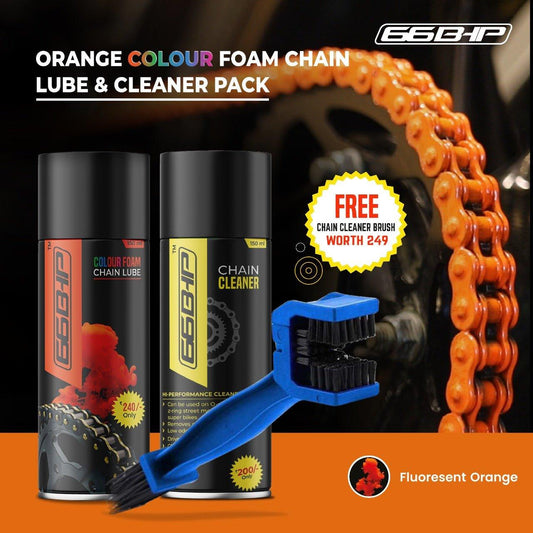 66Bhp Orange Chain Lube ( 150 ml) - Moto Modz