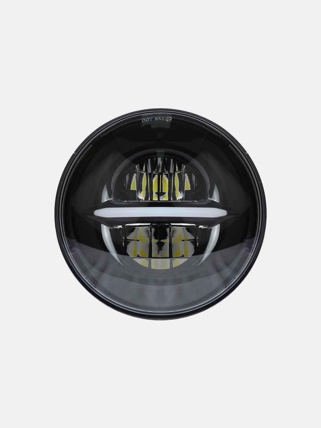 7 Inch LED Headlight With Centre Park Light - Moto Modz