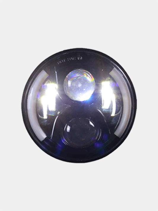 7 Inch LED Headlight With Side Park Light-45 Watts - Moto Modz