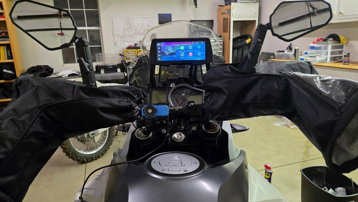 Double adventure 2.0 360 degree rotatable Side Mirror Adv (UNIVERSAL) compatible for all motorcycles - Ideal for Road and Off Road Bikes