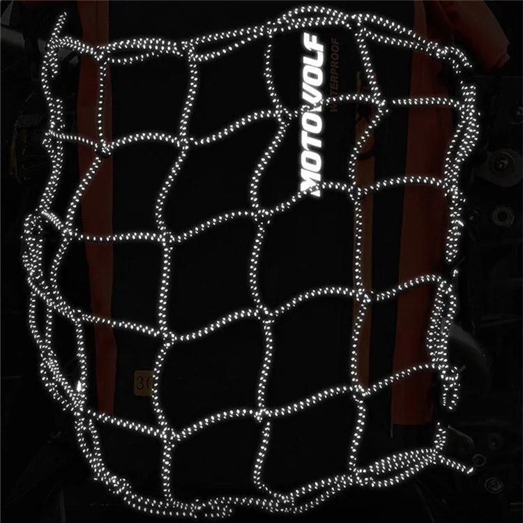 MOTOWOLF MDL0714 30L Motorcycle Cycling Backpack Waterproof PVC Large Shoulders Bag with External Elastic Net Pocket - Yellow