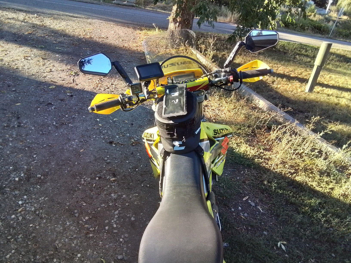 Double adventure 2.0 360 degree rotatable Side Mirror Adv (UNIVERSAL) compatible for all motorcycles - Ideal for Road and Off Road Bikes