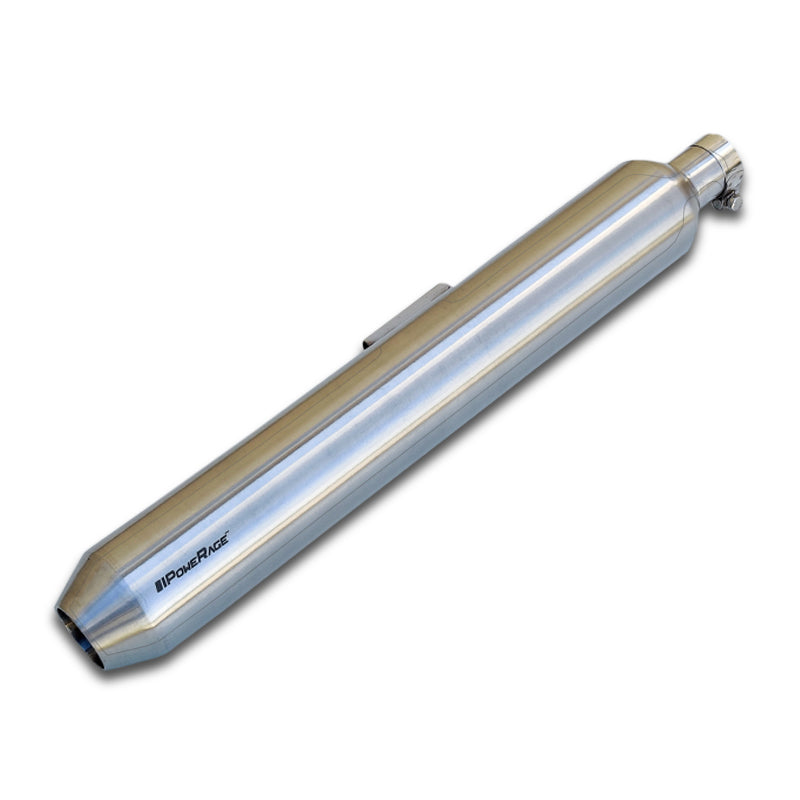 Slip-Ons Exhaust for RE 350 500 Brushed Steel Finish (Short Type)