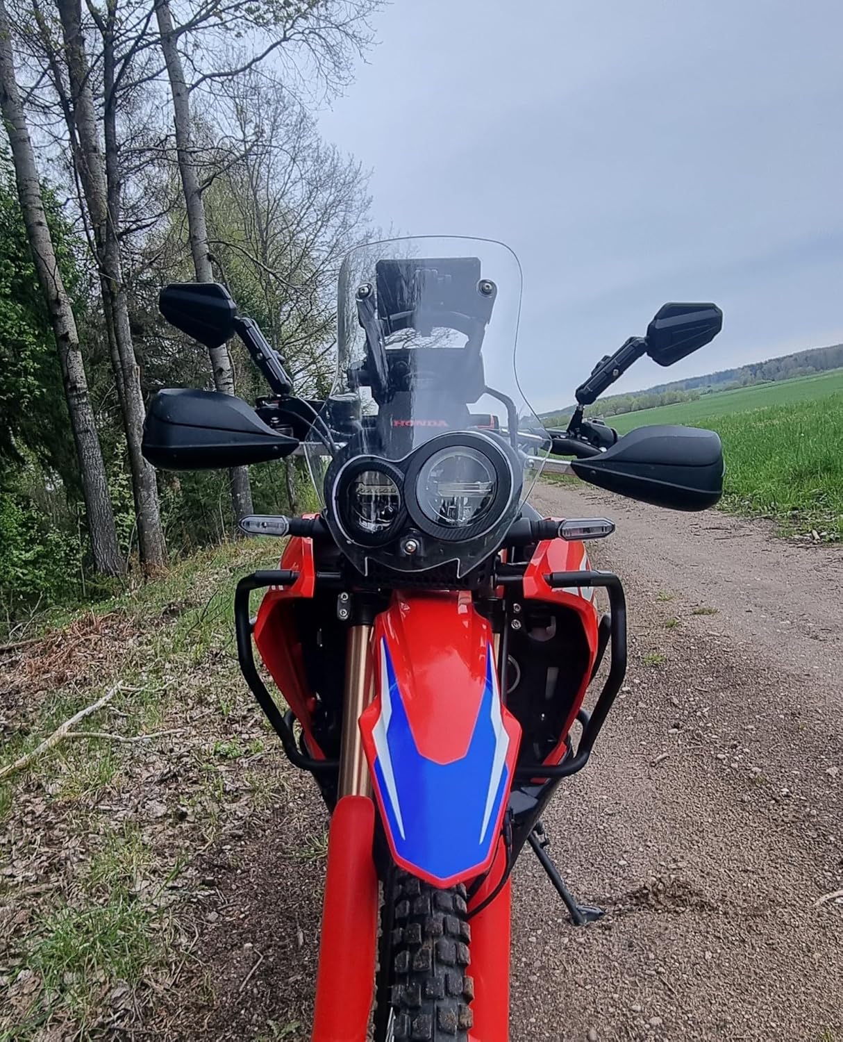 Double adventure 2.0 360 degree rotatable Side Mirror Adv (UNIVERSAL) compatible for all motorcycles - Ideal for Road and Off Road Bikes