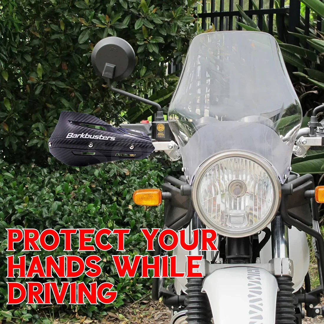 Bark Buster Metal HandGuard(Black) - HAND PROTECTOR for universal motorycles HD33B
