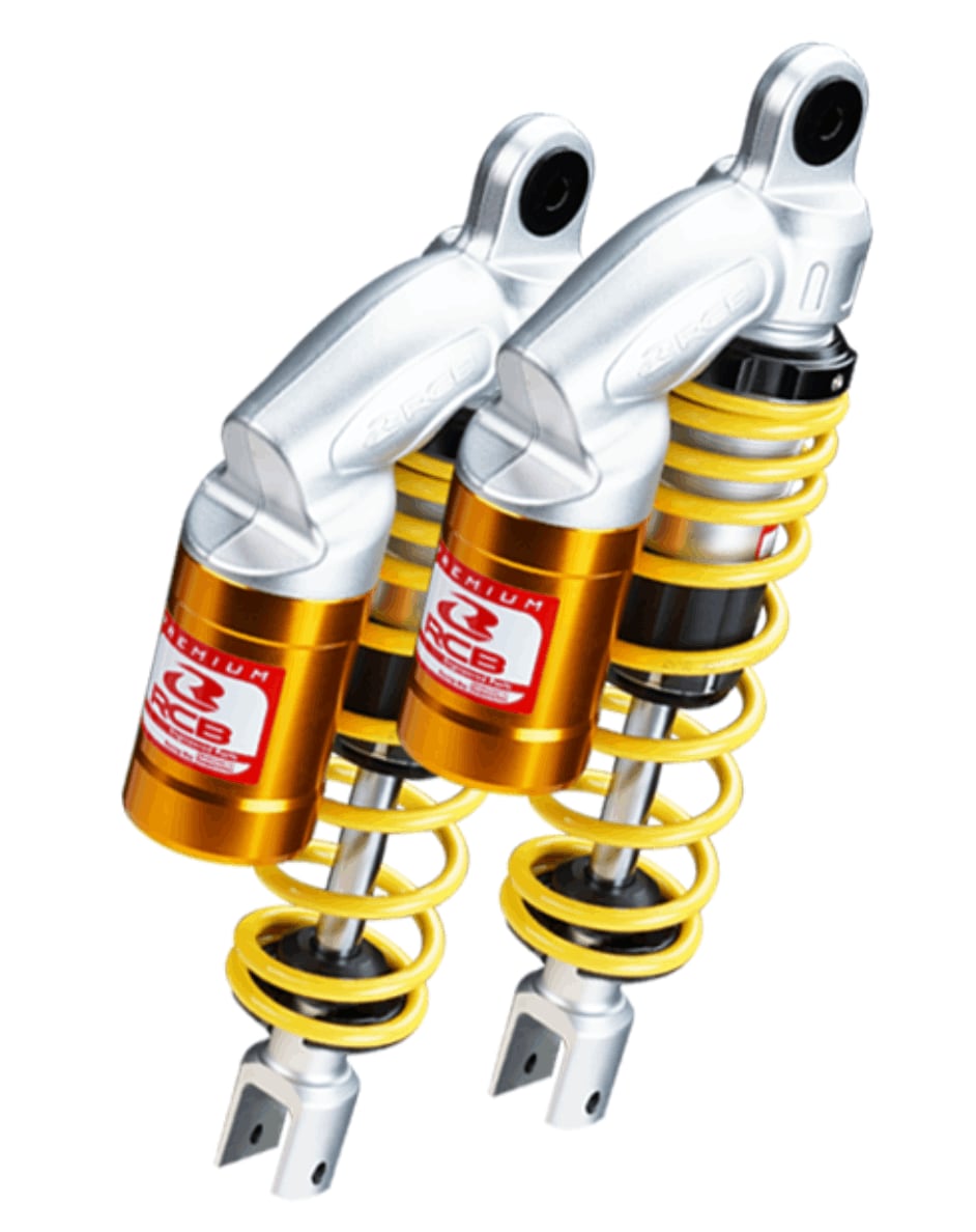 RCB VE SERIES SUSPENSION REAR SHOCK ABSORBER FOR AEROX YELLOW GOLD 01A0171Y