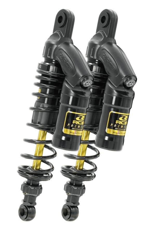 RCB VD SERIES SUSPENSION REAR SHOCK ABSORBER FOR AEROX BLACK GOLDEN 01A0164Z