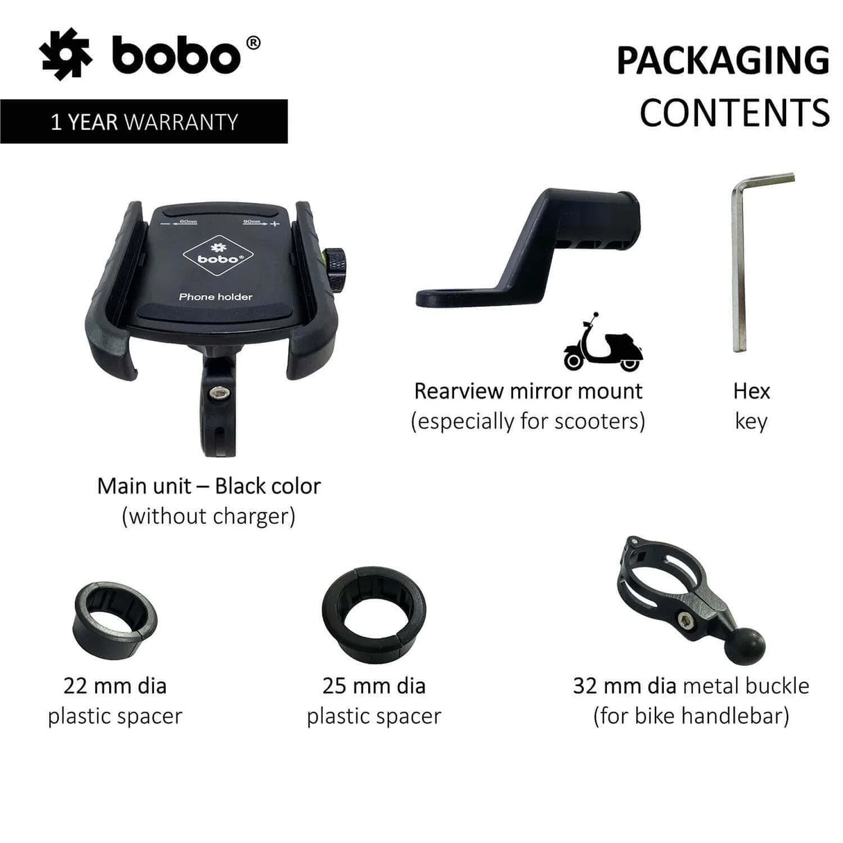 BOBO BM4 Bike / Cycle Phone Holder Motorcycle Mobile Mount