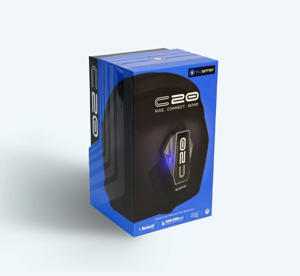 BLU ARMOR C20 Intercom system for motorcycles | RIDEGRID™ Lite