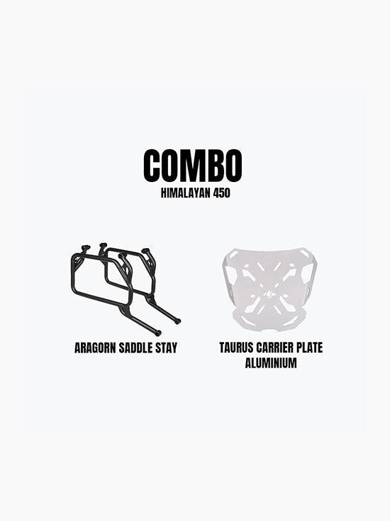 RE Himalayan 450 Aragorn Saddle Stay & Taurus Carrier Plate AL Combo