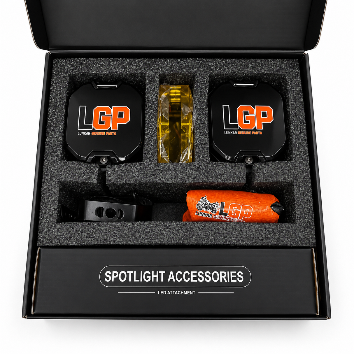 DK50 HIGH POWER SPOTLIGHT | 110W | Ultra Wide Driving Fog Lights | White/Yellow | with wiring harness and Intelligent wireless button switch | 1 year warranty | LGP