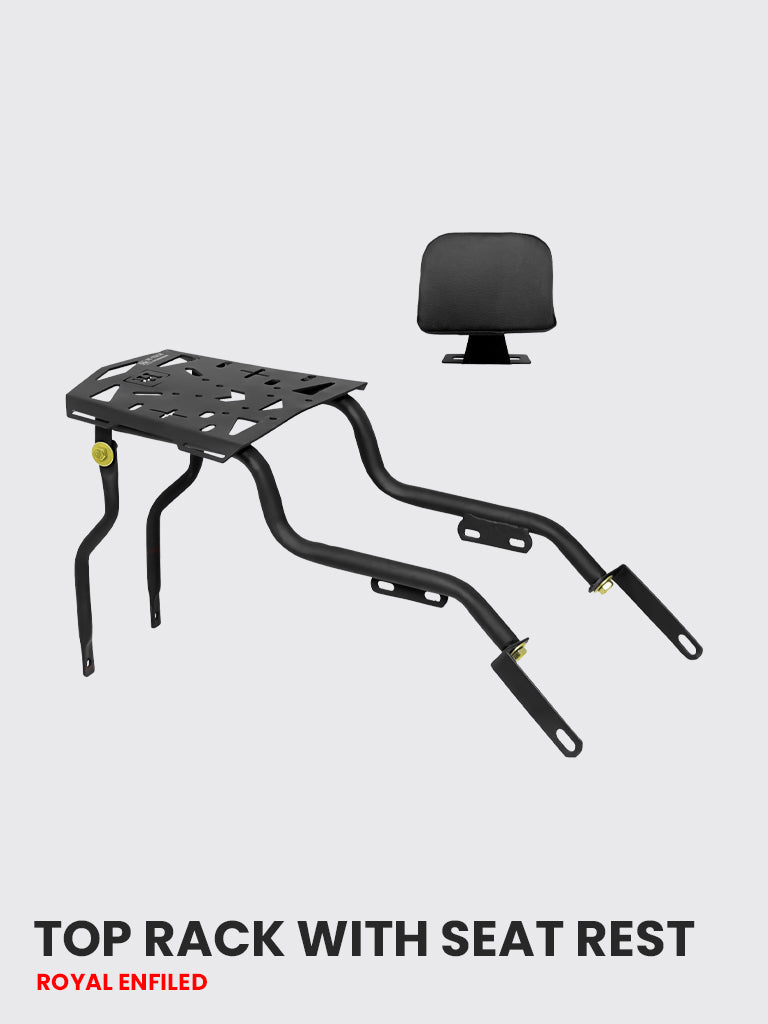Top Rack with seat Rest for Classic 350 - RE 116 - ht exhaust