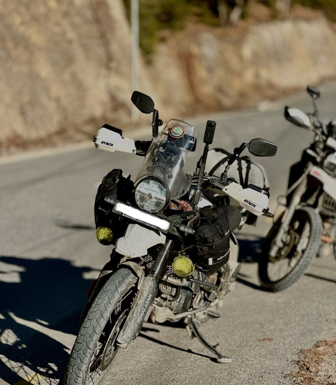 SPIKI ( NOMAD SERIES ) Adventure 4.0 Motorcycle Mirrors | Dino-Lock Adjustment | 360° Rotatable Universal Side Mirrors for Road & Off-Road Riding ( UPGRADED )