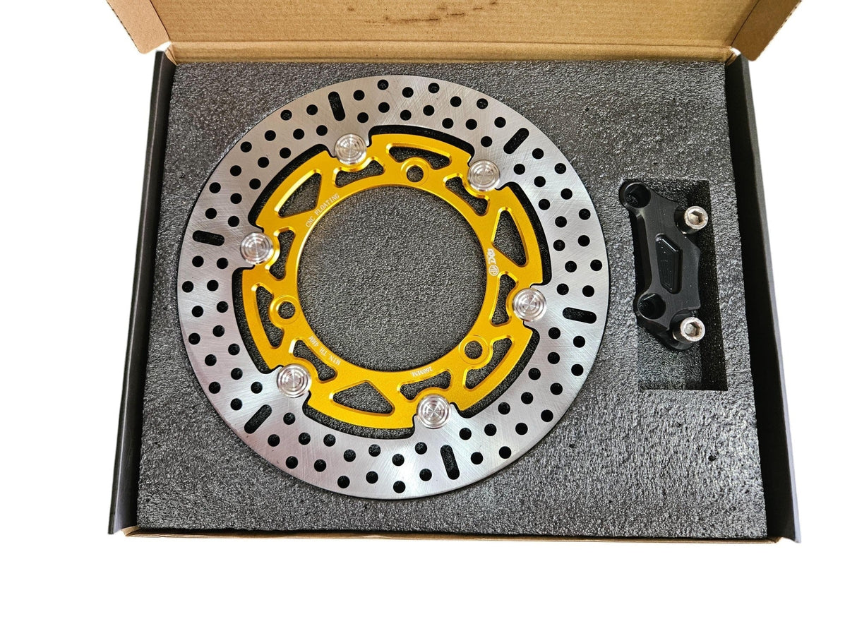 YAMAHA AEROX ACCESSORIES INDIA YAMAHA AEROX 260MM IMPORTED DISC PLATE CNC FLOATING BRAKE DISC PLATE