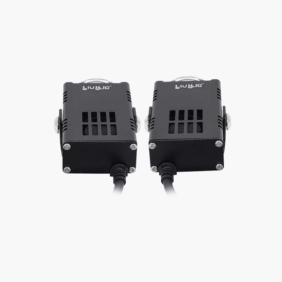 HJG Square Slim Waymaker Mini Drive Fog Light Pair