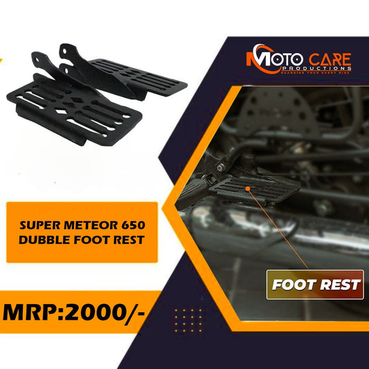 Moto Care Foot Rest Compatible For Royal Enfield Super Meteor 650 (Set of 2)