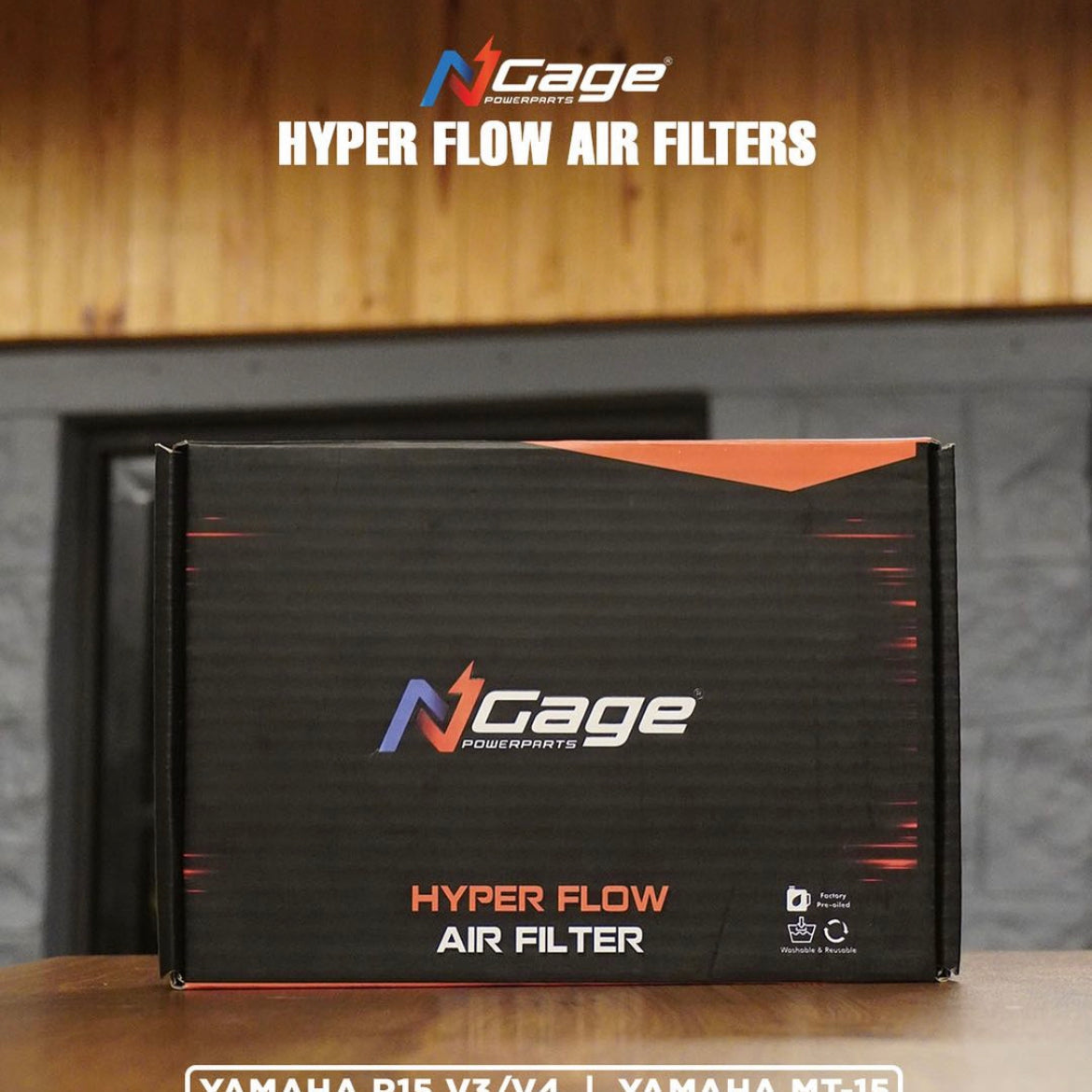 Yamaha XSR155 Hyper flow air filter - Ngage Powerparts