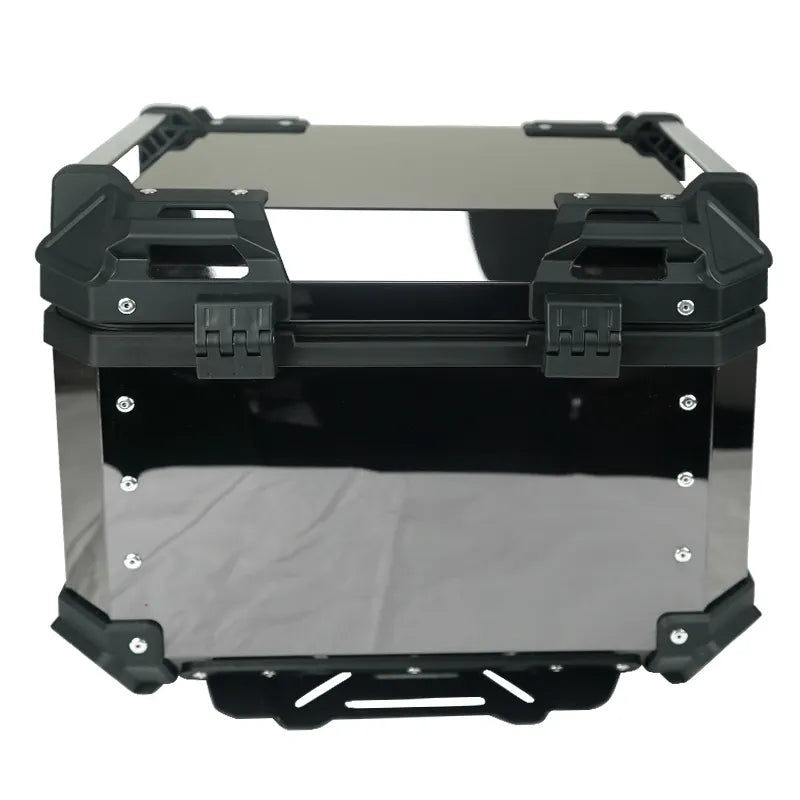 LGP black titanium large capacity aluminium top box 45 ltrs (fits all motorcycle)