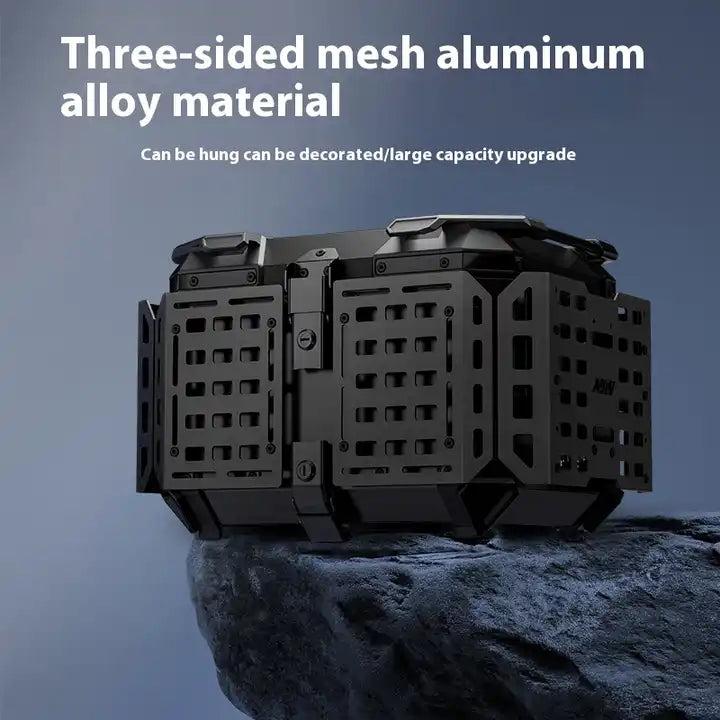 LGP 45 litres | armoured aluminium alloy top box | Waterproof | BLACK ( fits all motorcycles ) Free Back rest