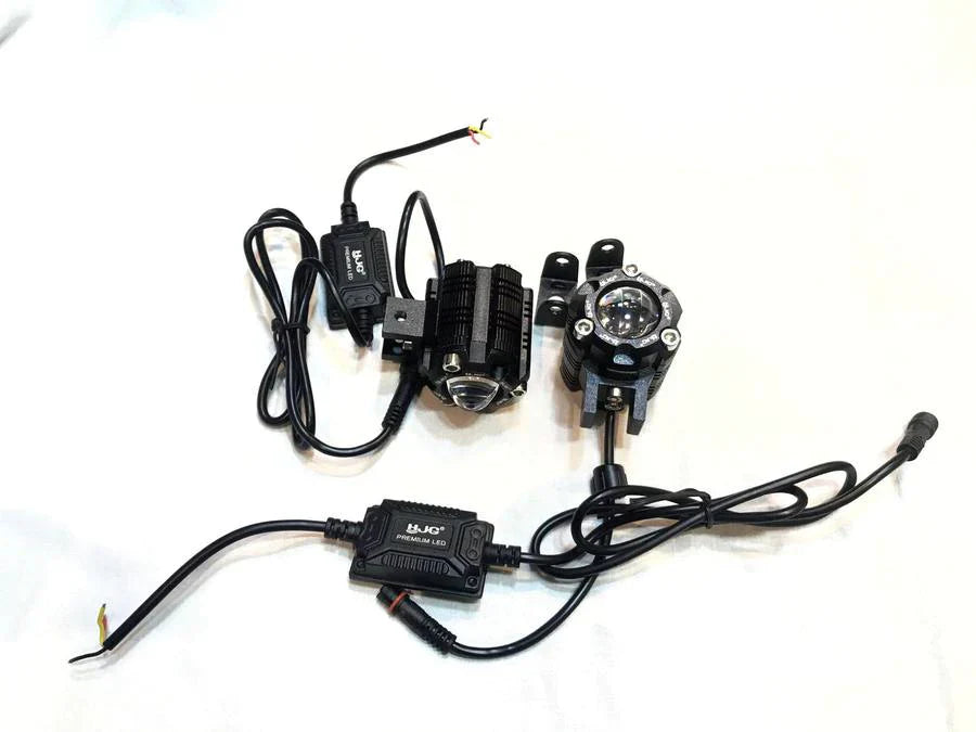 LIU HJG Mini Driving Fog Light for All Motorcycle with wiring harness /Scooter/Jeep (20w*2) heavy