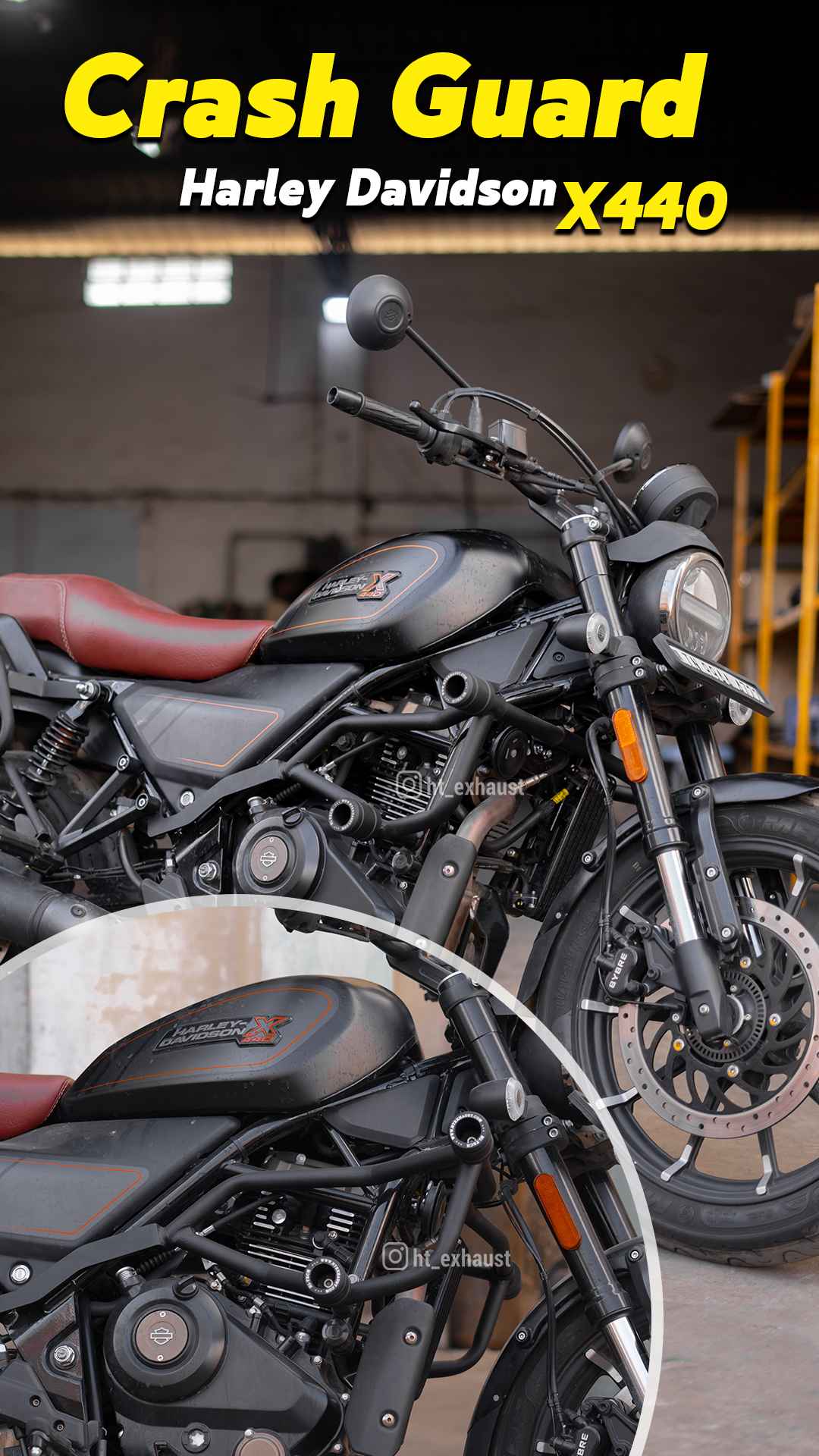 Crash guard for Harley Davidson X440 – HRD 101 / Ht Exhaust